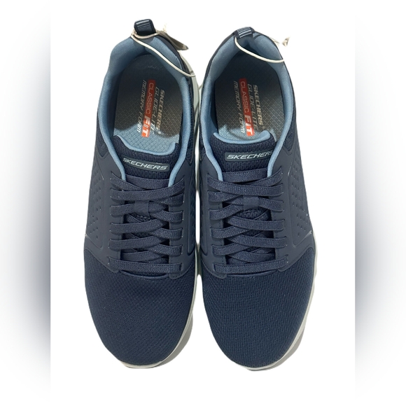 Skechers Glide-Lite Men's Classic Shoes Fit With Memory Foam (Navy, Medium 9) - Picture 1 of 13